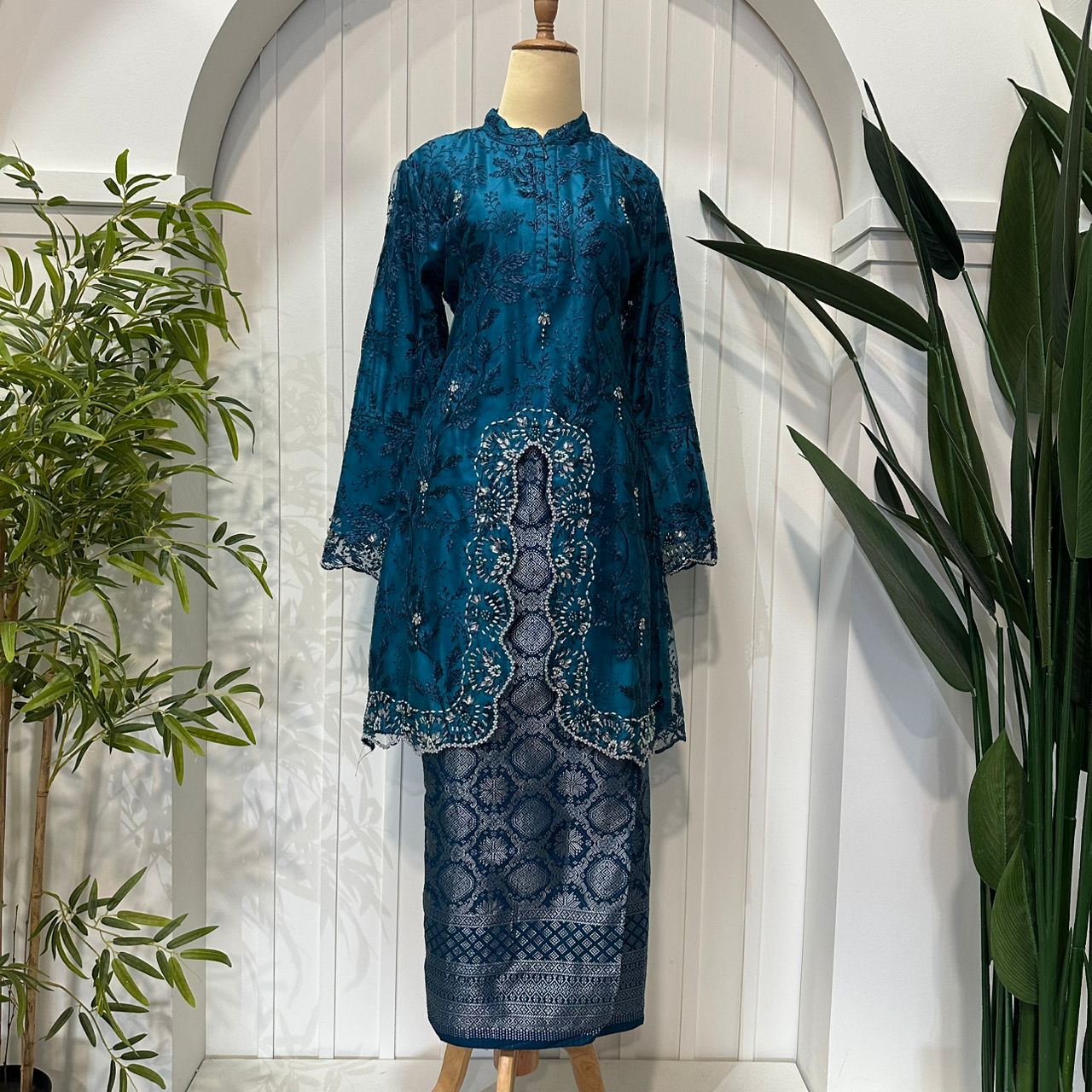 NIRMALA LUXE RAYA 2026 BAJU KURUNG KLASIK MANIK JAHIT EXCLUSIVE - Image 8
