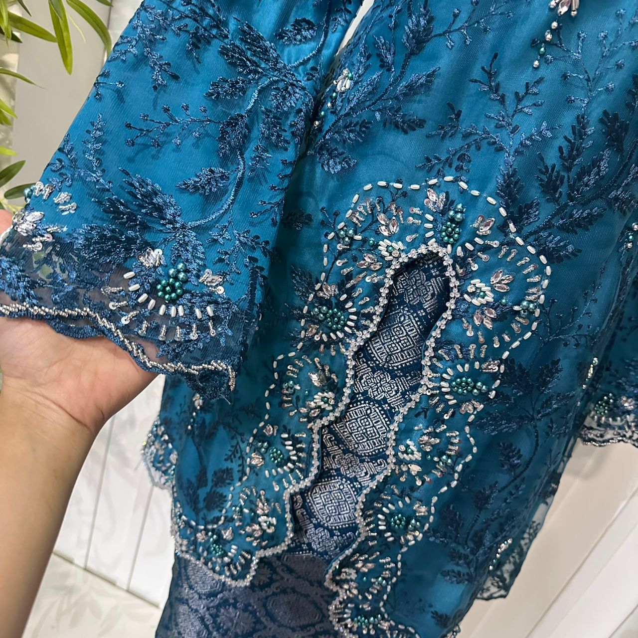 NIRMALA LUXE RAYA 2026 BAJU KURUNG KLASIK MANIK JAHIT EXCLUSIVE - Image 7