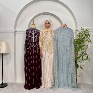 [KOLEKSI RAYA HAJI] KAFTAN MAHARANEE LUXE CHIFFON BEADED NEW ARRIVAL 2026 JUBAH BERLIAN READYSTOCK